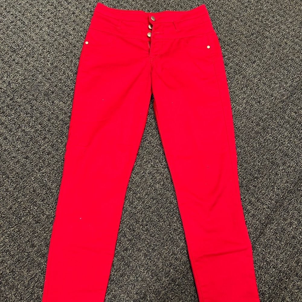 Refuge Bold Red Pants
